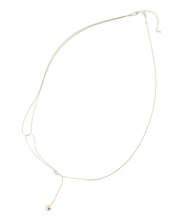 YECCA VECCA アシメデザインワントップネックレス Gold