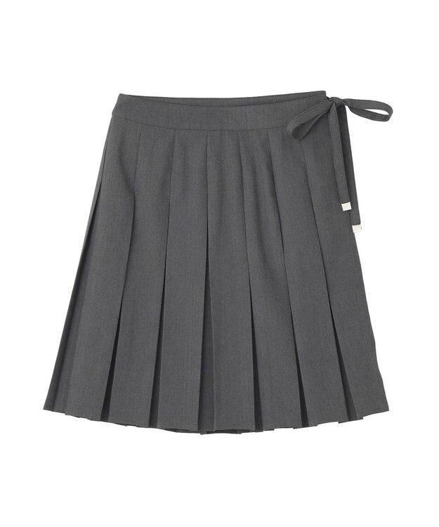 Green Parks ■ＷＩＴＨ　ＫＵＲＵＭＩ．Ｎ　プリーツミディスカート Charcoal Gray