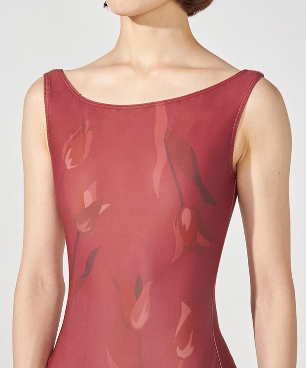 Chacott ノースリーブレオタード ガーネットＰＴ