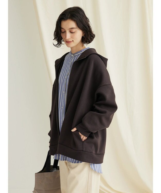 CRAFT STANDARD BOUTIQUE ポンチＺＩＰパーカー Charcoal Gray