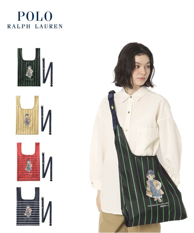 POLO RALPH LAURENRL ベルト付きレインバッグ ポロベア ボーダー ストライプ／撥水加工 / MOONBAT | ファッション通販  【公式通販】オンワード・クローゼット