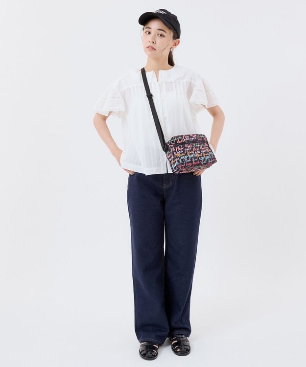 LeSportsac DANIELLA CROSSBODY/NYCスクリプトブラック NYCスクリプトブラック