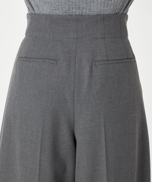 NAVE 【Nave・洗える】2WAYツイル ワイドパンツ ライトグレー系