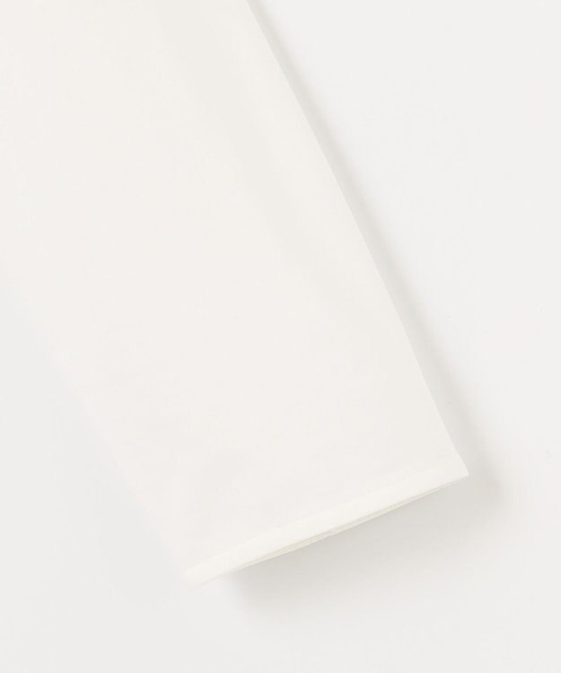 自由区 【洗える・ジャージー素材】フロントレースジャージー プルオーバー ホワイト系