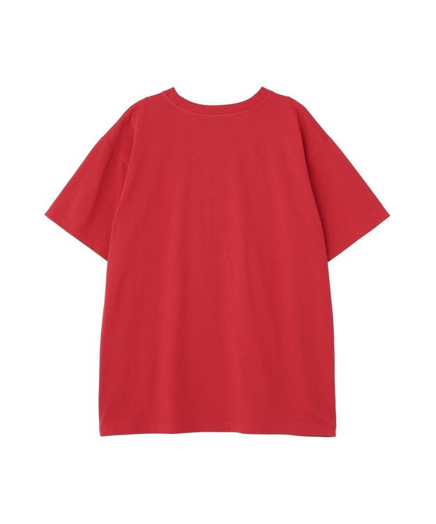 earth music&ecology アソートプリントＴシャツ Red