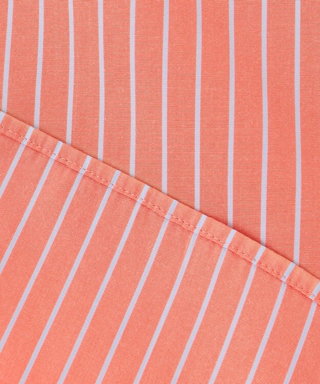 23区 S 【CLASSY.5月号掲載/洗える】CANCLINI ベーシック シャツ オレンジ×サックスストライプ
