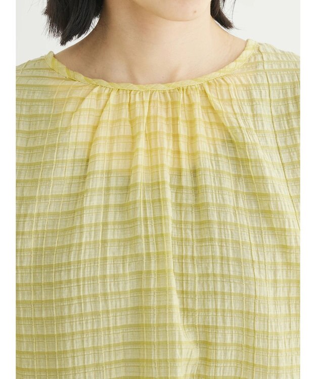 Green Parks ・ＥＬＥＮＣＡＲＥ　ＤＵＥ　バックリボンブラウス Yellow