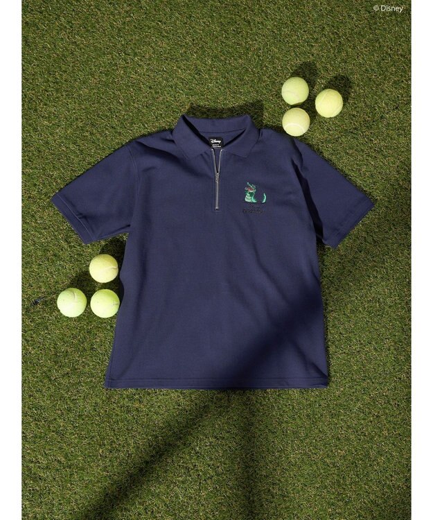 AMERICAN HOLIC ハーフジップポロシャツ／Ｐｅｔｅｒ　Ｐａｎ Navy