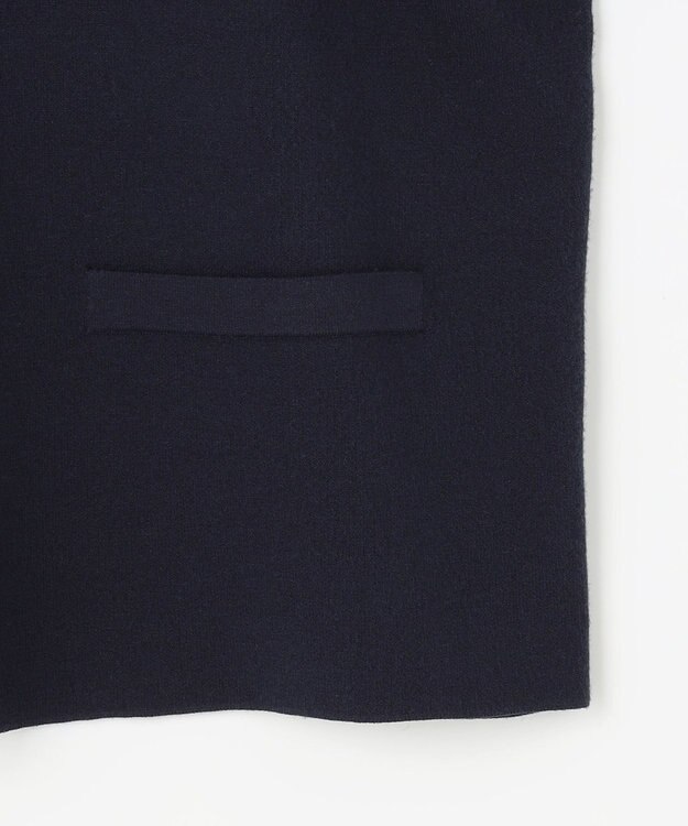 J.PRESS LADIES 【洗える】DECOR ニット ジャケット ネイビー系