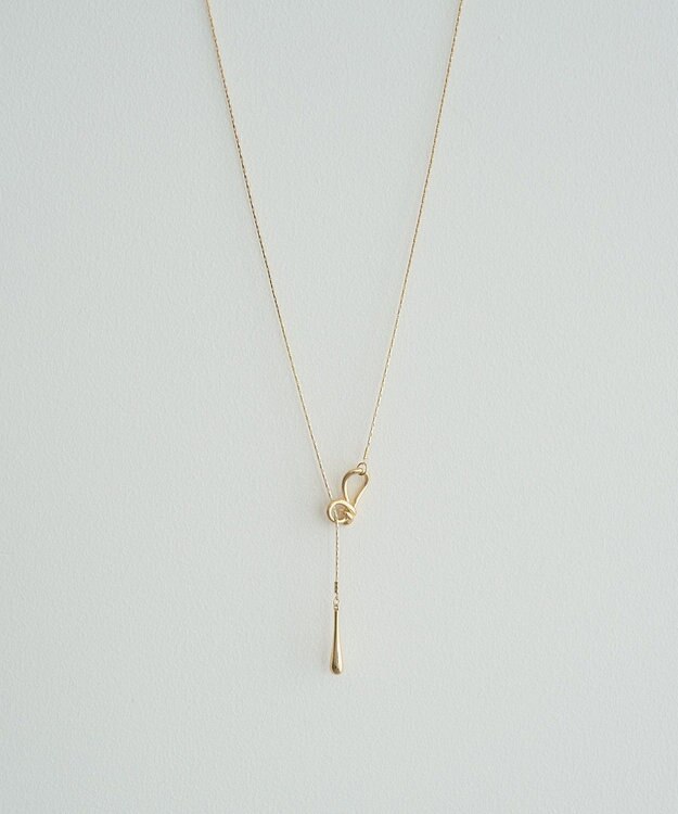 earth music&ecology ニュアンスノットラリエット Gold