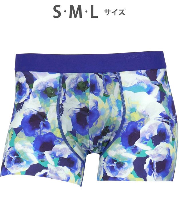 WACOAL MEN WACOAL MEN ボクサーパンツ 【気持ちいいパンツ】 動いてもズレにくい フロントの安定性・快適性 前閉じ 下着 メンズ WT3439 /ワコールメン インディゴブルー