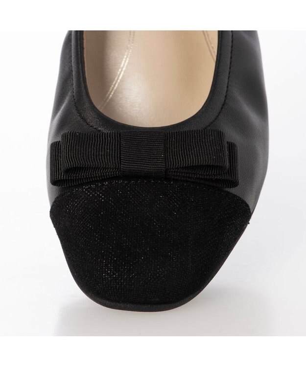 Riz raffinee <Riz raffinee>リボン付きローヒールパンプス ブラック