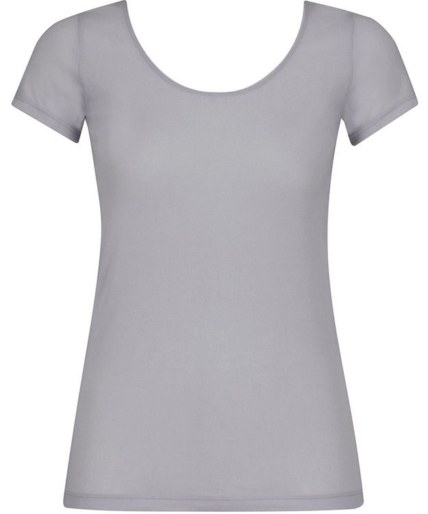 Wing インナー 【綿の贅沢オーガニック】 オーガニックコットン混素材 薄くて軽い ２分袖 EL1256 ウイング／ワコール グレー