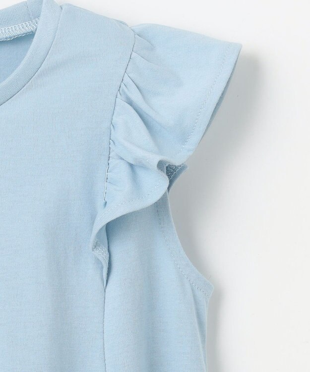 ANY KIDS ひんやりクール カットソーワンピース サックスブルー