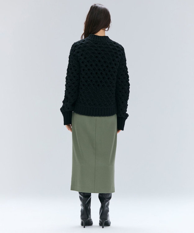 BEIGE， KOKOMO / ウールアルパカメッシュニット Black