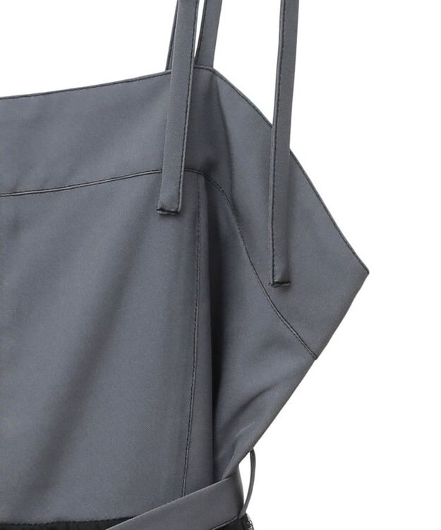 Green Parks ・ＥＬＥＮＣＡＲＥ　ＤＵＥ　チュールドッキングワンピ Charcoal Gray