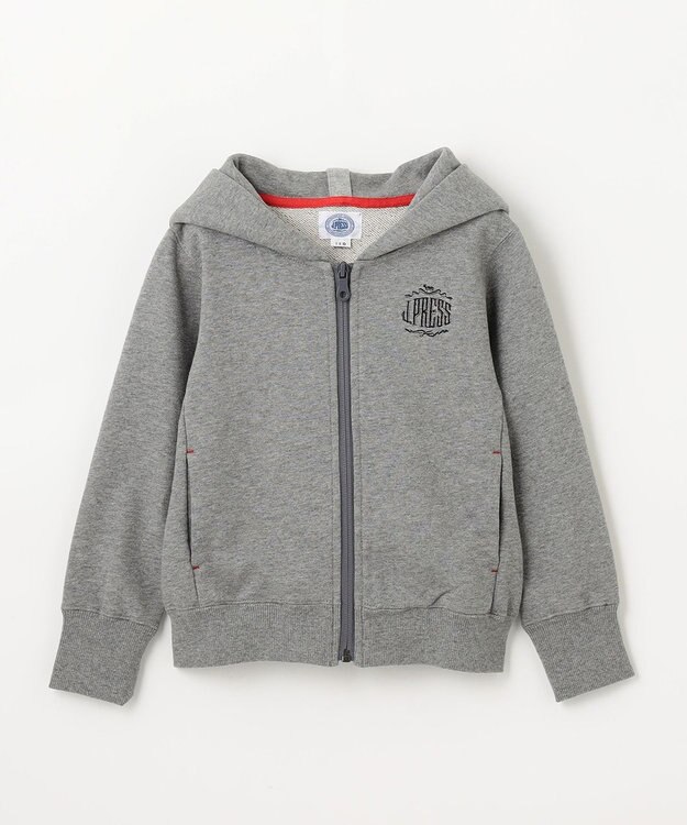 J.PRESS KIDS 【110-130cm】ロゴ入り パーカー ライトグレー系