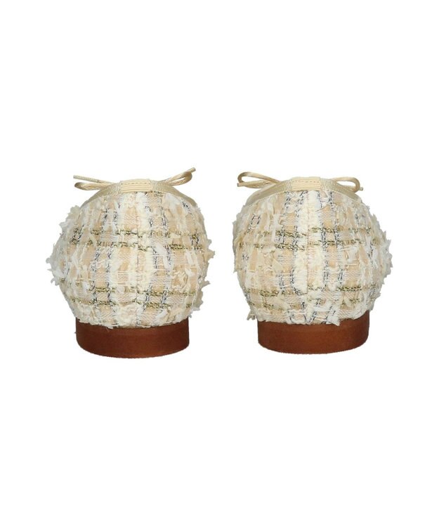 Bridget Birkin 【Bridget Birkin】ラメツイードバレエシューズ ベージュコンビ