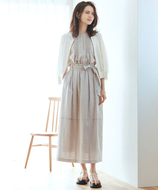 23区 【STORY7月号掲載】HEWN Tストラップ サンダル ホワイト系