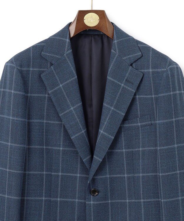 J.PRESS MEN 【KING SIZE】【NEWSTAGE】シルキーリファインドチェック ジャケット/総裏 ダルブルー系4