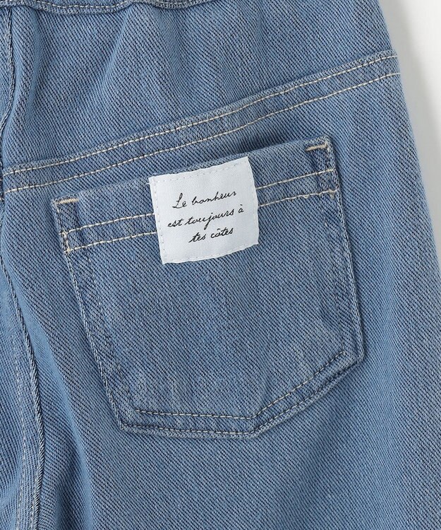 ANY KIDS カット デニム パンツ ブルー