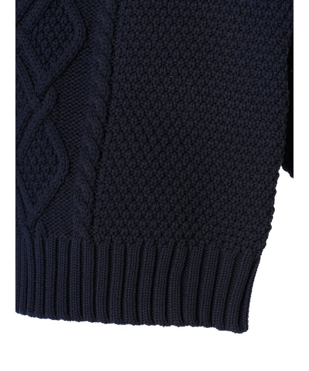 CRAFT STANDARD BOUTIQUE リサイクルポリエステルヘンリーネックプルオーバー Navy