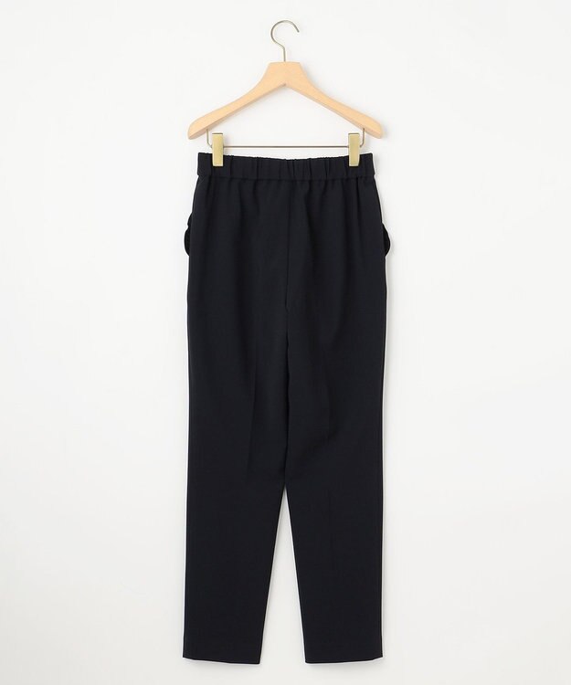 組曲 【KUMIKYOKU NAVY】コンフォータブルドレープフリル テーパードパンツ ネイビー系