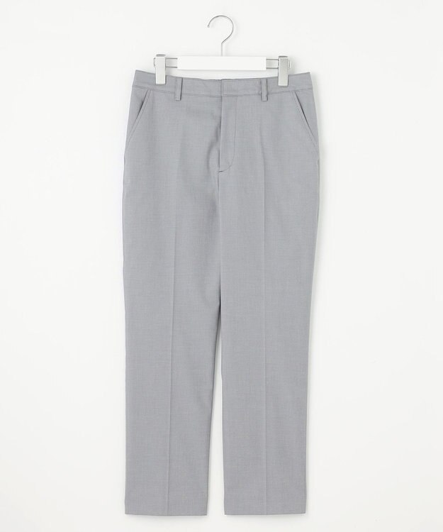 J.PRESS LADIES L 【セットアップ対応・洗える・撥水・防汚】コットンFITTYシャーク テーパード パンツ ライトグレー系