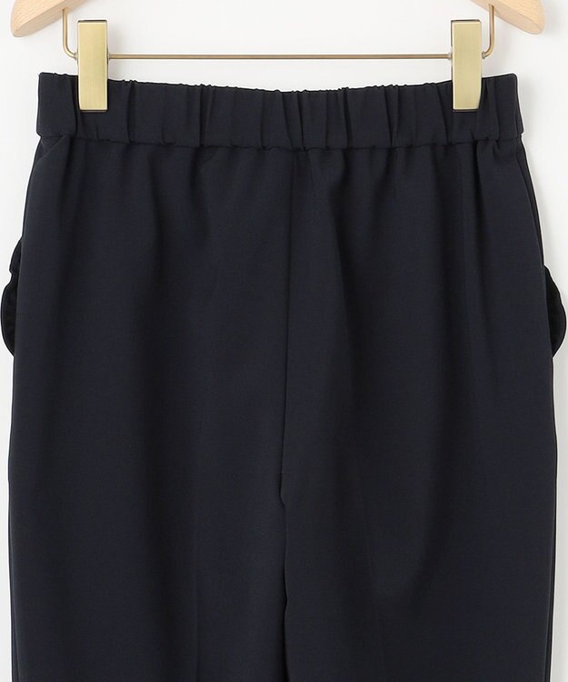 組曲 【KUMIKYOKU NAVY】コンフォータブルドレープフリル テーパードパンツ ネイビー系