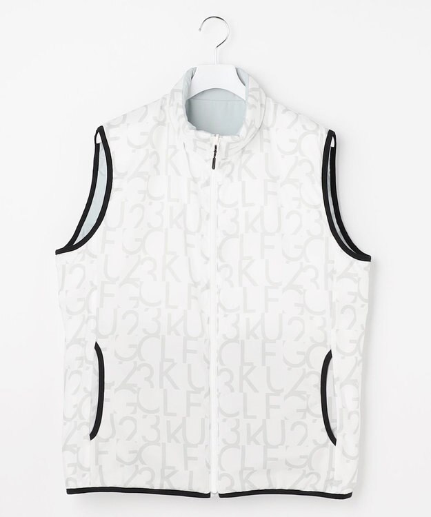 23区GOLF 【MEN】中綿リバーシブルベスト ライトグレー系