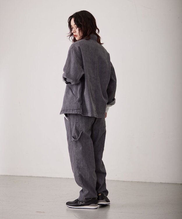 J.PRESS YORK STREET 【UNISEX】デニムコーチジャケット グレー系