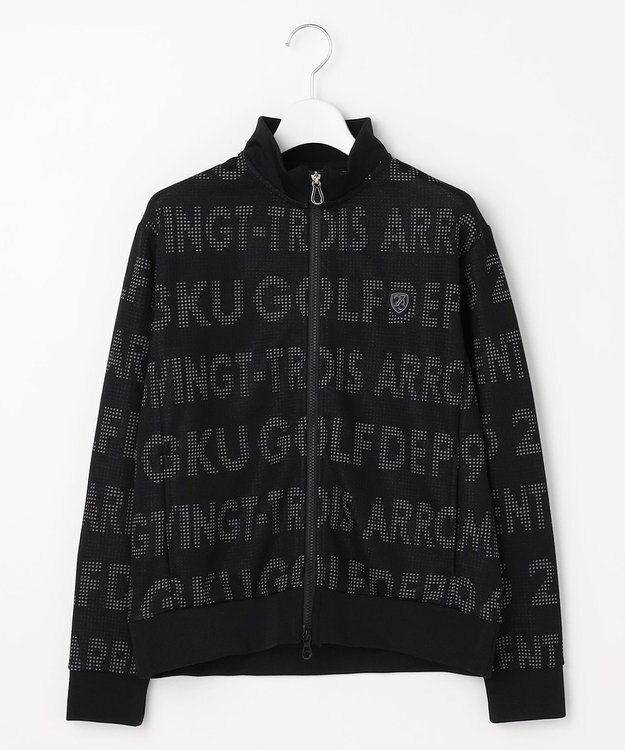 23区GOLF 【WOMEN】ロゴジャガードトラックジャケット ブラック系5