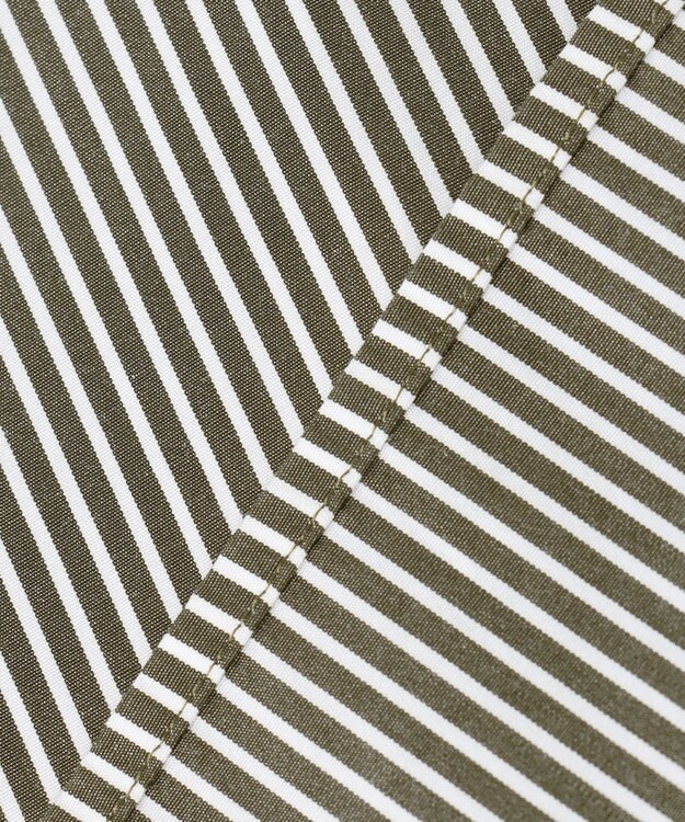 23区 S CANCLINI ブザム デザイン ブラウス カーキストライプ