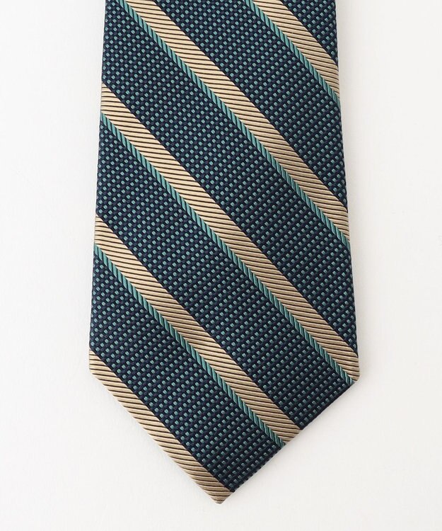 J.PRESS MEN 【STRUCTURE MIX COLLECTION】ストラクチャーミックス ネクタイ ピーコックグリーン系2