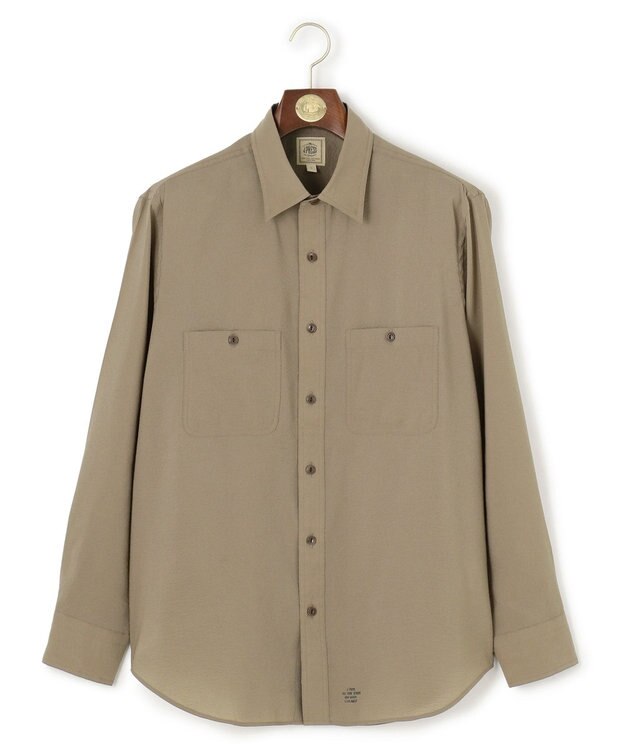 J.PRESS MEN 濡れを寄せ付けずアクティブな着心地【撥水 / ウォッシャブル】デューエイトレギュラーカラーシャツ ベージュ系