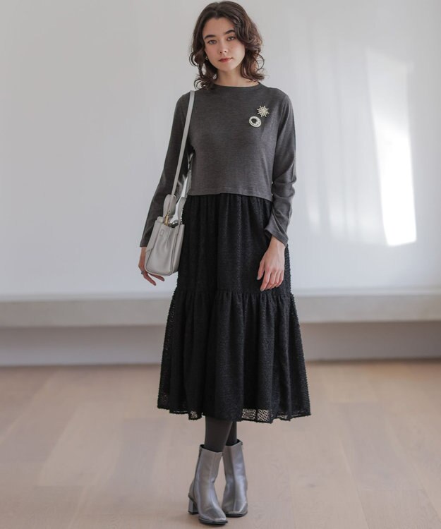 組曲 ノットデザインMINI バッグ シルバー系