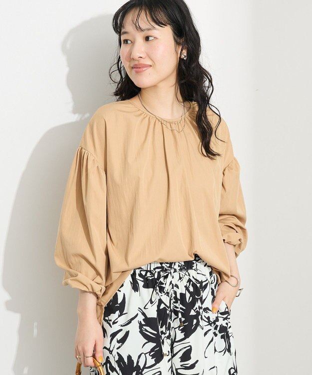 CRAFT STANDARD BOUTIQUE ボリュームスリーブブラウス Beige