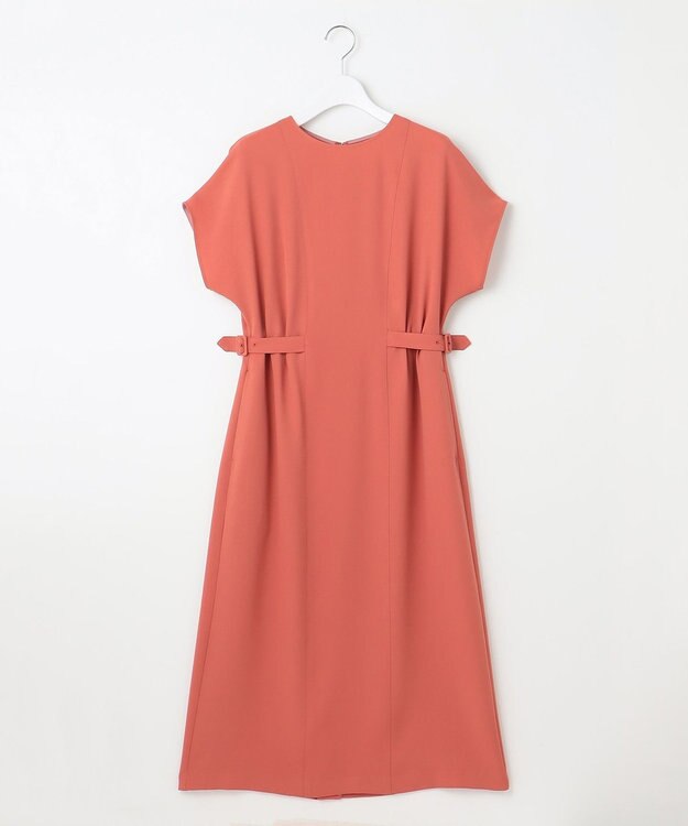 23区 L 【撥水加工/洗える】キューティクルストレッチツイル ワンピース テラコッタピンク系