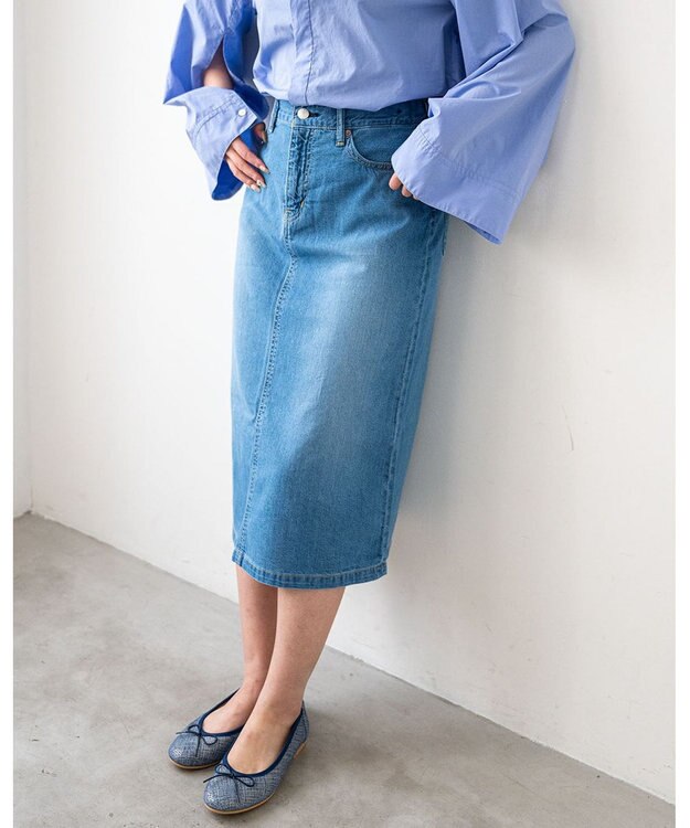 caqu FS 3/4丈 デニムスカートⅡ 3years