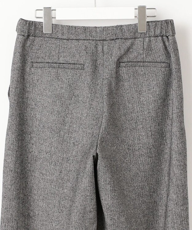 J.PRESS LADIES クラシカルツイード＆ヘリンボン セミワイド パンツ ブラック系5