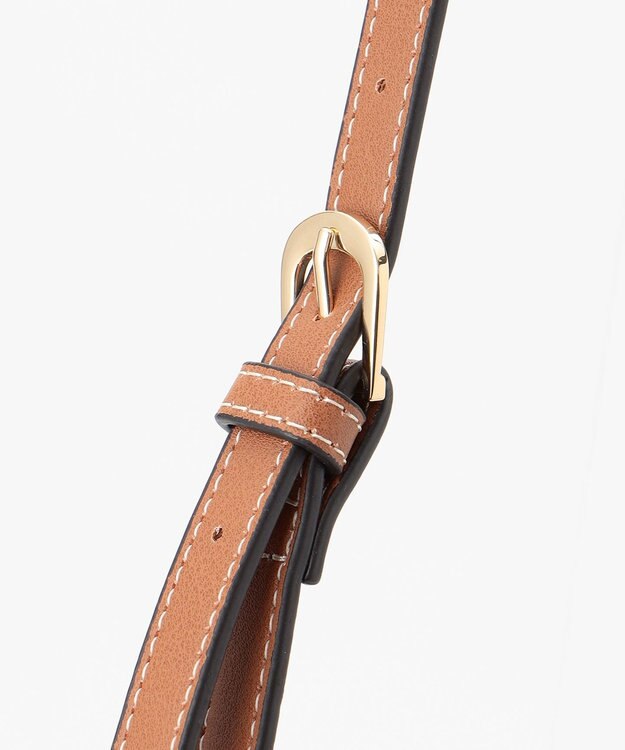 LA BAGAGERIE 【maison vert】 【ペーパー素材・多収納】ラウンド2WAYかごバッグ キャメル