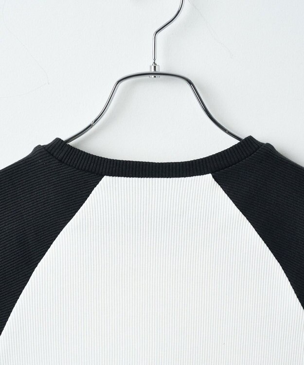 WEGO ラインストーンラグランちびT ホワイトその他