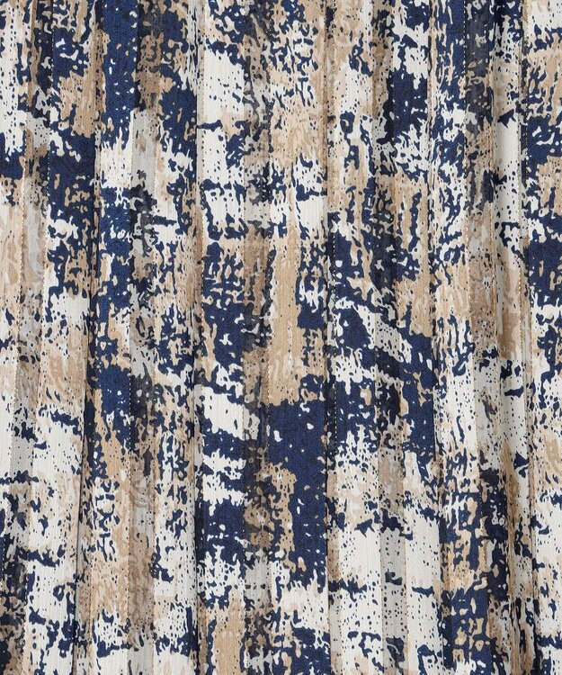 J.PRESS YORK STREET 【WOMEN】ペイントプリントスカート ネイビー系5