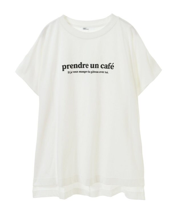 CRAFT STANDARD BOUTIQUE 発泡プリントロゴＴシャツ Off White