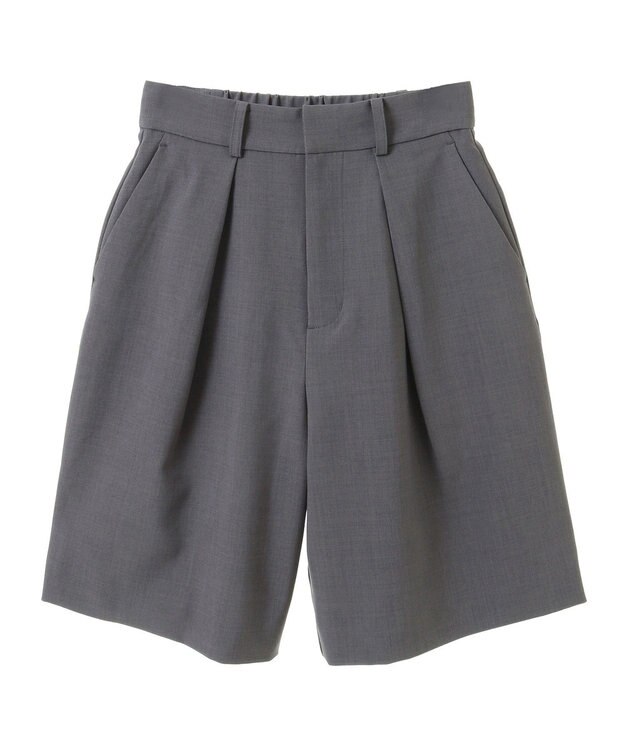 earth music&ecology タックハーフパンツ Gray