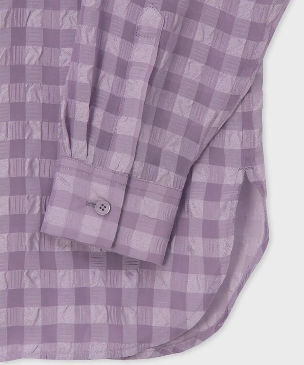 Paul Smith シアサッカー チェック シャツ ラベンダー