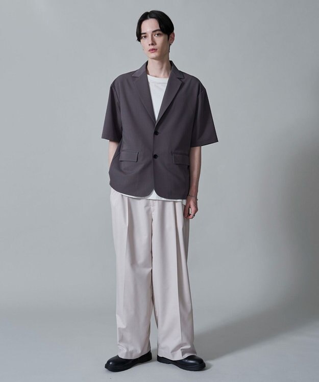 WEGO TRシングルテーラードジャケット（SS） ダークグレー