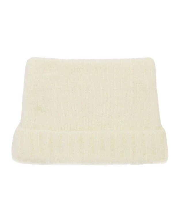 MOONBAT PAUL&JOE ACCESSOIRES(ポール&ジョー)ネコミミ シャギー ニット帽 ホワイト