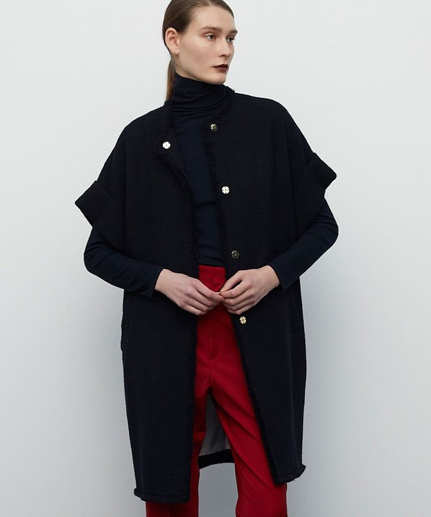 BEIGE， CAMBON / ハーフスリーブアウター Navy