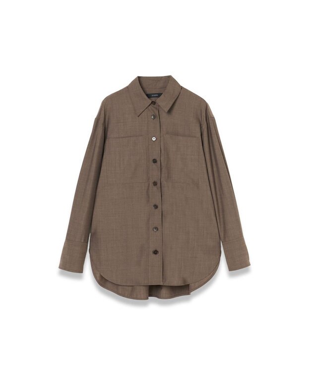 JOSEPH ライトテーラリング　シャツ Mushroom